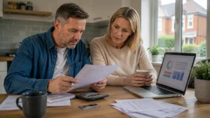 UK household reviewing finances amid calls for a higher Personal Allowance.